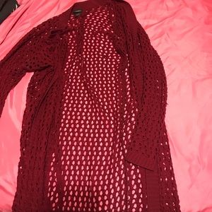 Net cardigan